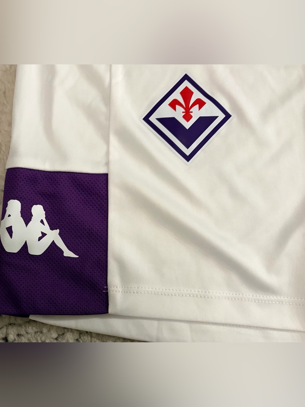 Kappa Authentic ACF Fiorentina 2023/2024 White Italy Soccer Shorts Men’s Sz: S - Picture 2 of 6